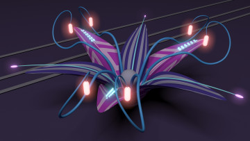 Картинка 3д графика abstract абстракции лепестки