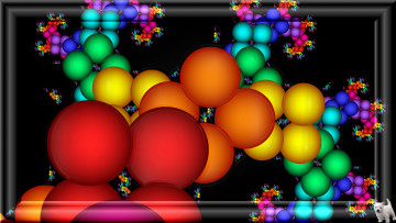 Картинка 3д графика fractal фракталы щенок узор цвета