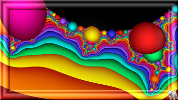 обоя 3д, графика, fractal, фракталы, щенок, узор, цвета