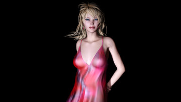 Картинка 3д графика people люди платье взгляд