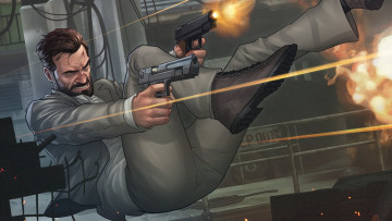 Картинка рисованные комиксы max payne 3