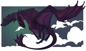 Картинка рисованные животные сказочные мифические дракон