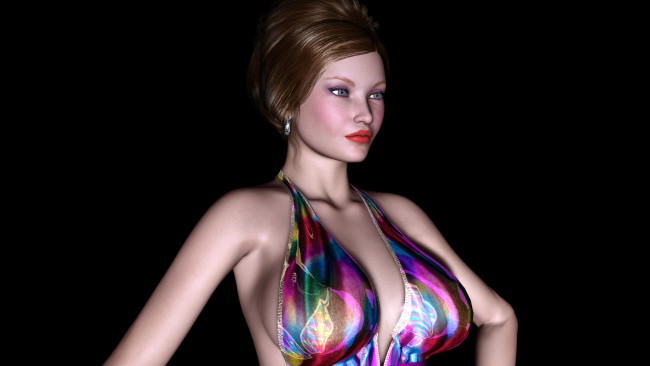 Обои картинки фото 3д, графика, people, люди, взгляд