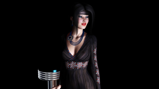 Обои картинки фото 3д, графика, people, люди, взгляд