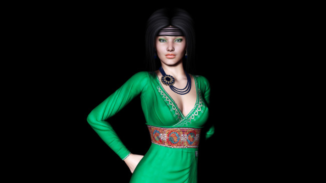 Обои картинки фото 3д, графика, people, люди, взгляд