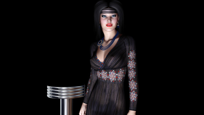 Обои картинки фото 3д, графика, people, люди, взгляд