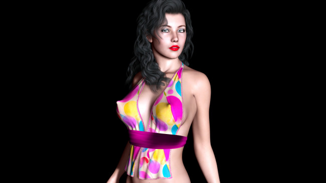 Обои картинки фото 3д, графика, people, люди, взгляд