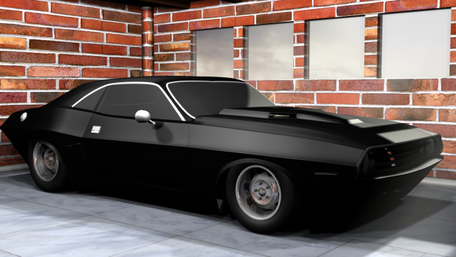 Обои картинки фото автомобили, 3д, dodge