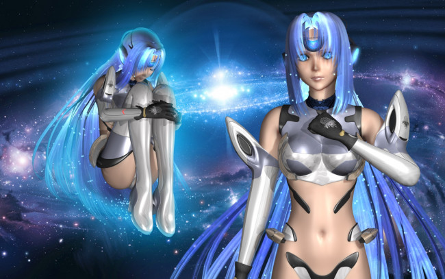 Обои картинки фото 3д, графика, anime, аниме, девушки, vocaloid