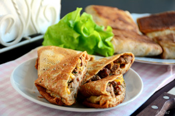 Картинка еда блины +оладьи начинка завтрак