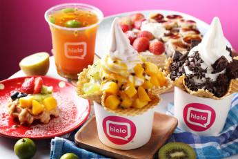 Картинка еда мороженое +десерты сладости шоколад тортик сок вафли