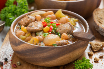 Картинка еда первые+блюда рагу первое блюдо перец зелень