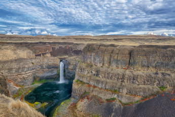 Картинка природа водопады плато обрыв водопад