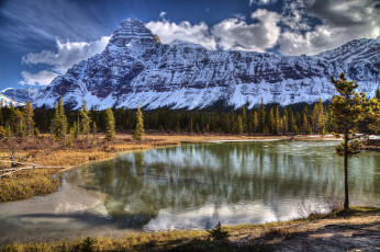 Картинка природа реки озера облака горы лес река