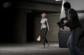 Картинка ivys+captor 3д+графика фантазия+ fantasy оружие мужчина девушка