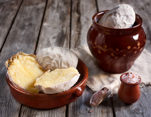 Обои картинки фото еда, картофель, миска, лопатка, соль