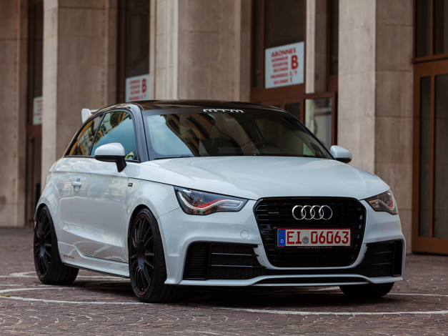 Обои картинки фото автомобили, audi, mtm, a1, 8x, 2013г, серый