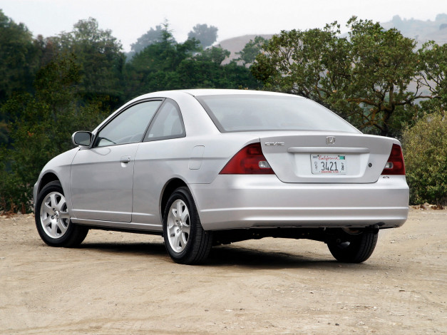 Обои картинки фото автомобили, honda, civic, coupe, us-spec, светлый