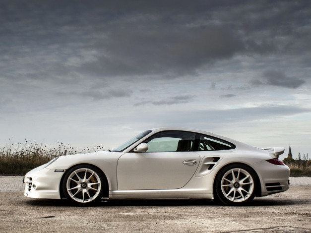 Обои картинки фото автомобили, porsche, mcchip-dkr, 911, turbo, s, 997, 2013г, светлый