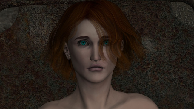 Обои картинки фото 3д графика, портрет , portraits, фон, взгляд, девушка