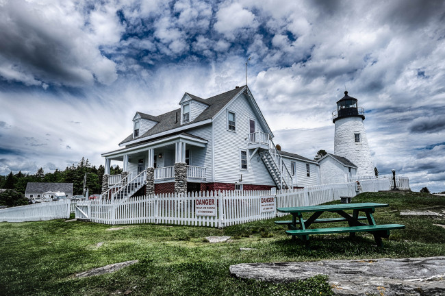 Обои картинки фото природа, маяки, облака, маяк