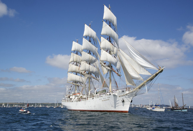 Обои картинки фото корабли, парусники, sea, парусник, море, sailing