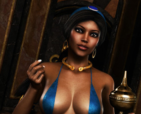 Картинка 3д+графика фантазия+ fantasy взгляд фон девушка