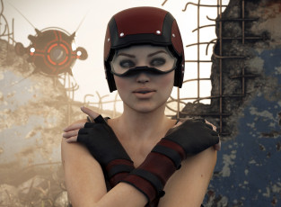 Картинка 3д+графика портрет+ portraits фон взгляд девушка