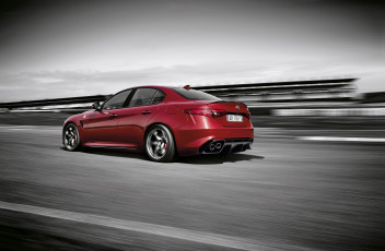 Картинка автомобили alfa+romeo 952 quadrifoglio alfa romeo giulia 2016г красный