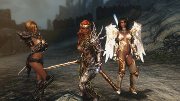 Картинка 3д+графика амазонки+ amazon оружие фон взгляд девушки