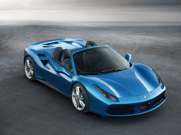 Обои картинки фото автомобили, ferrari, 2015г, spider, 488