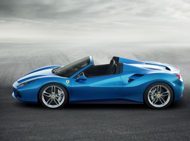 Обои картинки фото автомобили, ferrari, 488, spider, 2015г