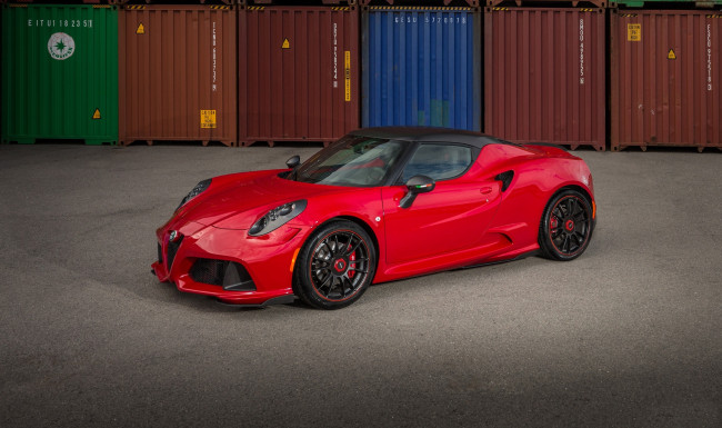 Обои картинки фото автомобили, alfa romeo, zender, 2015г, красный, 960, 4c, alfa, romeo