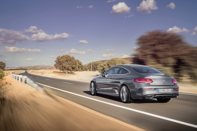 Обои картинки фото автомобили, mercedes-benz, 2015г, c205, line, amg, coupе, c, 300