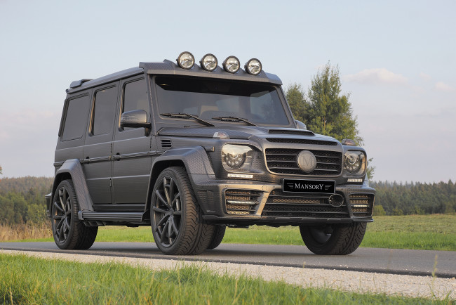 Обои картинки фото автомобили, mercedes-benz, black, mansory, gronos, 2015г, w463, edition