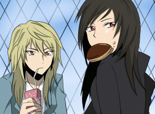 Картинка аниме durarara девушки