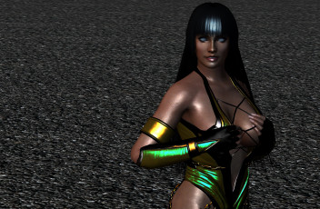 Картинка 3д+графика существа+ creatures фон взгляд девушка