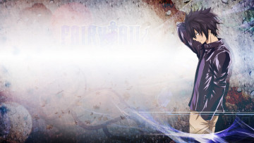 Картинка аниме fairy+tail парень взгляд фон