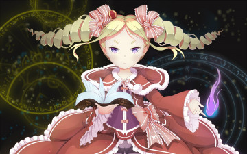 Картинка аниме re +zero+kara+hajimeru+isekai+seikatsu фон девушка взгляд