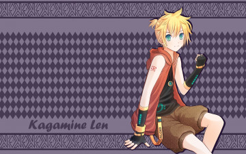 Картинка аниме vocaloid девушка взгляд фон