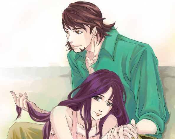 Обои картинки фото аниме, tiger and bunny, томое, котецу