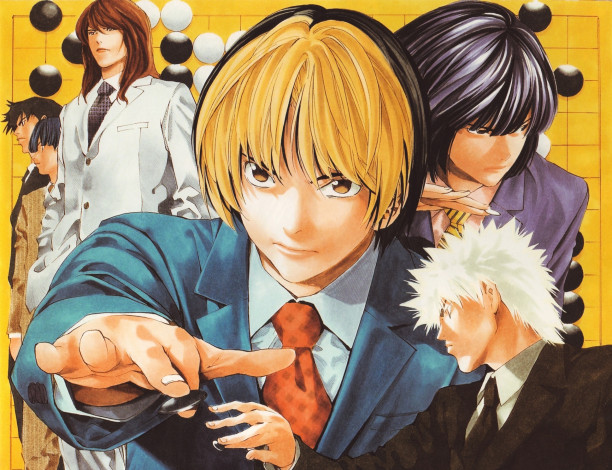 Обои картинки фото аниме, hikaru no go, парни
