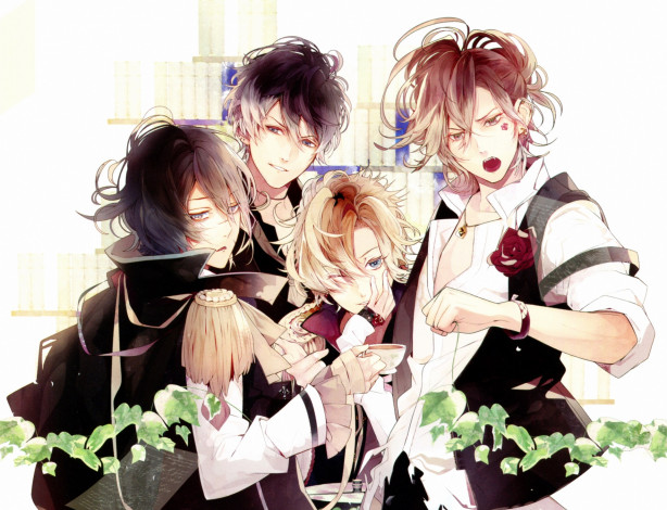Обои картинки фото аниме, diabolik lovers, парни