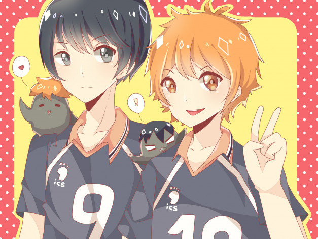 Обои картинки фото аниме, haikyuu, парни, волейбол
