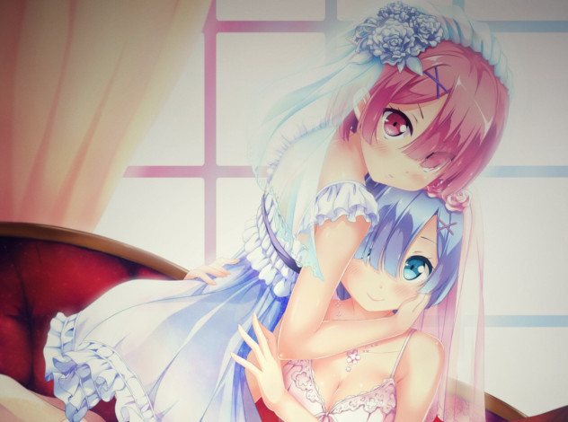 Обои картинки фото аниме, re,  zero kara hajimeru isekai seikatsu, рем