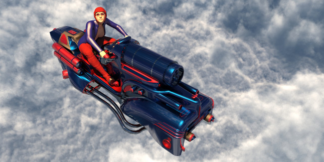 Обои картинки фото 3д графика, фантазия , fantasy, девушка, полет, фон, взгляд