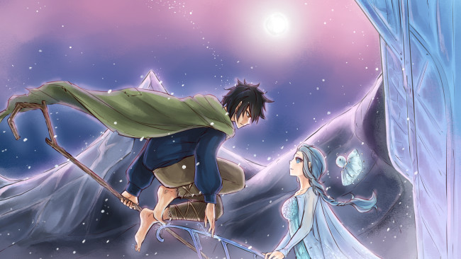 Обои картинки фото аниме, fairy tail, двое