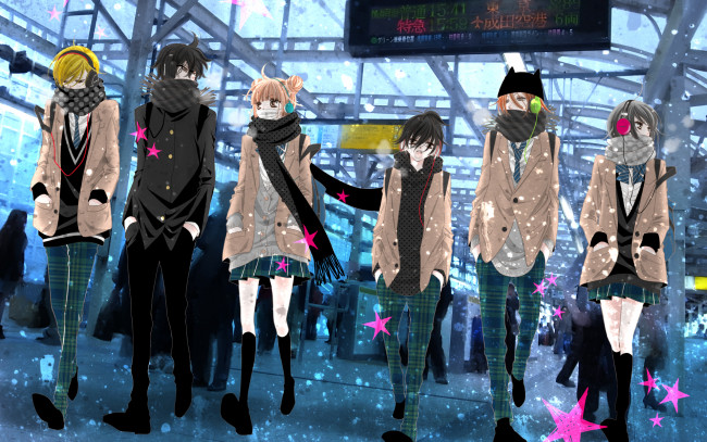 Обои картинки фото аниме, fukumenkei noise, персонажи