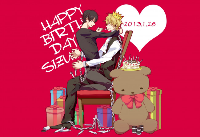 Обои картинки фото аниме, durarara, парни