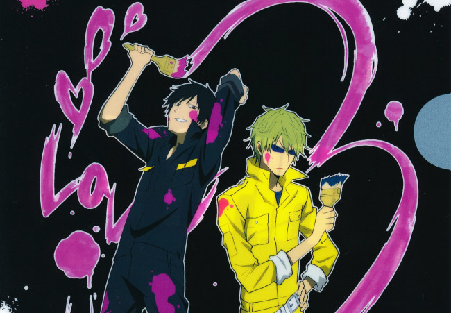 Обои картинки фото аниме, durarara, парни
